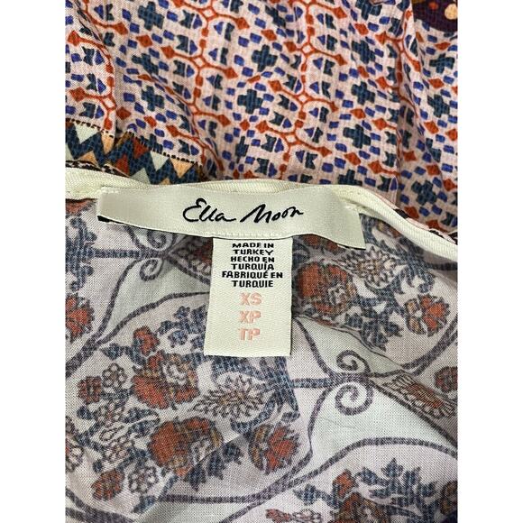 Ella Moon Multicolor Floral Short Sleeve Knee Length Dress Women's Size XS - Picture 5 of 7